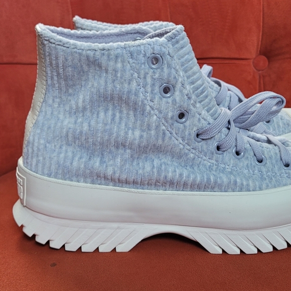 Converse Chuck Taylor All Star Lugged 2.0 Velour- Gravel/Egret/Egret Sz. M9 F11 - Picture 9 of 13